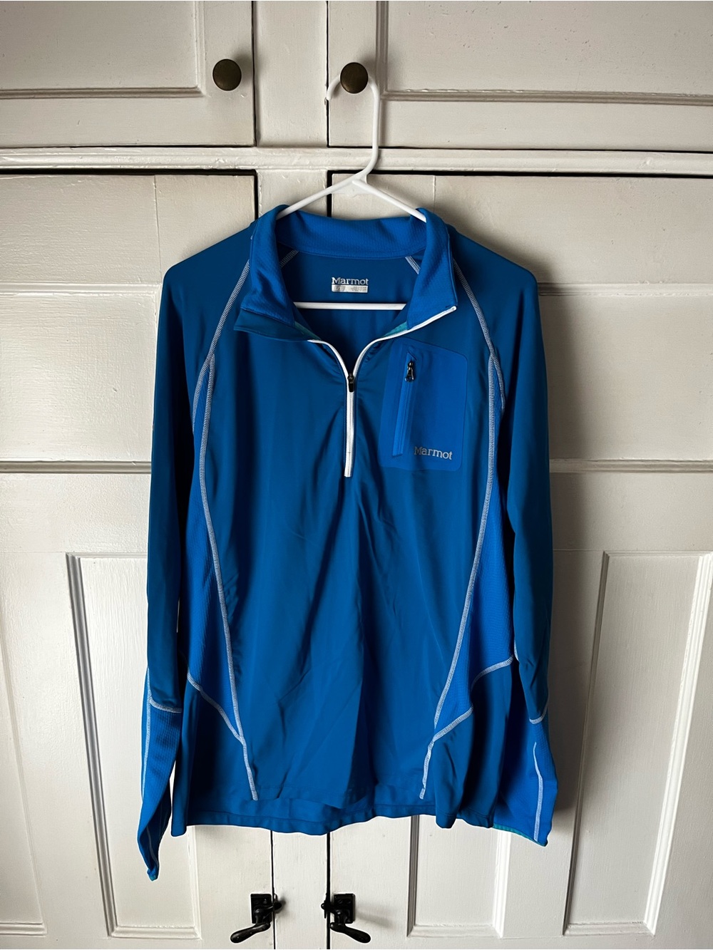 Marmot - Royal Blue Quarter-Zip Lightweight Pullover - Men’s Size XL